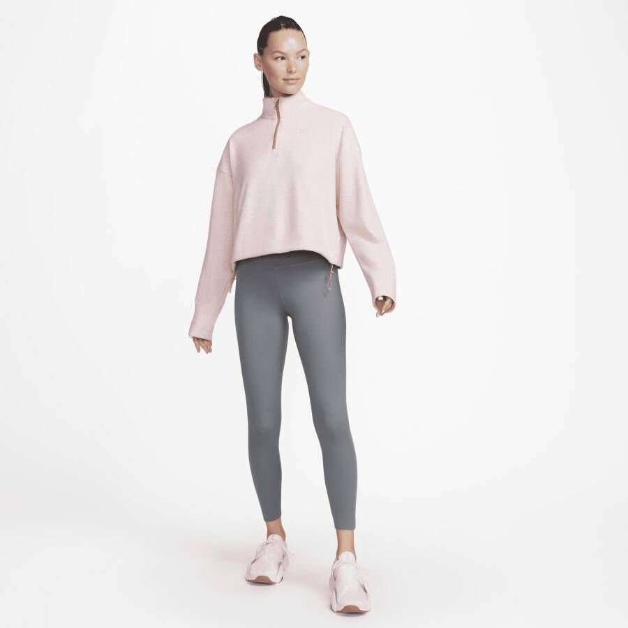 Nike Therma-FIT Top met halflange rits voor dames Roze