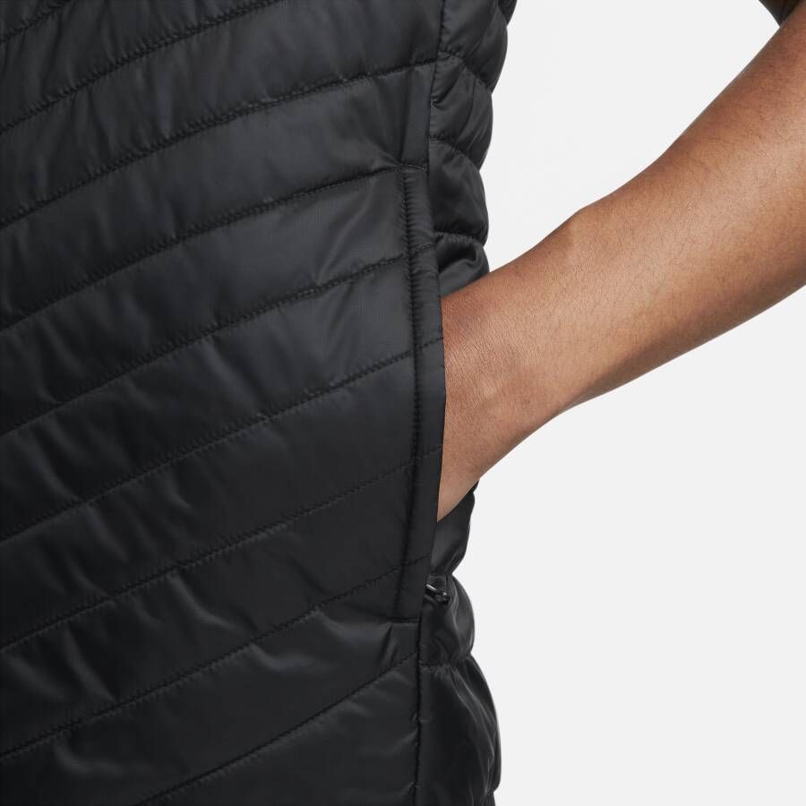 Nike Therma-FIT Windrunner middelzware gewatteerde bodywarmer voor heren Zwart