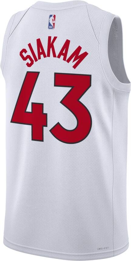 Nike Toronto Raptors Association Edition 2022 23 Swingman NBA-jersey met Dri-FIT Wit