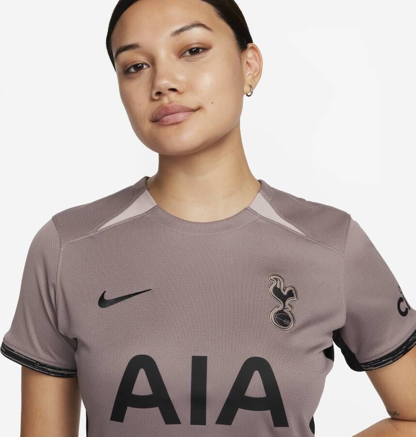 Nike Tottenham Hotspur 2023 24 Stadium Derde Dri-FIT voetbalshirt voor dames Bruin