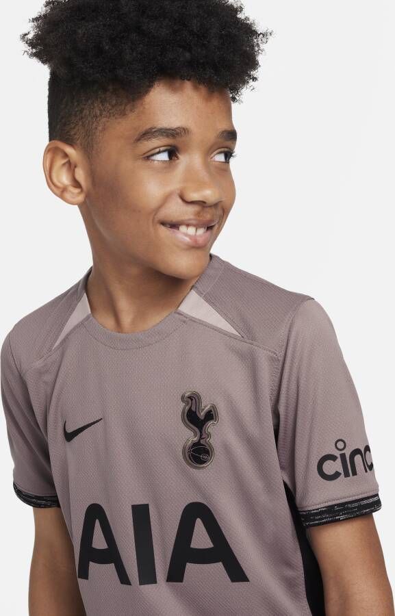 Nike Tottenham Hotspur 2023 24 Stadium Derde Dri-FIT voetbalshirt voor kids Bruin