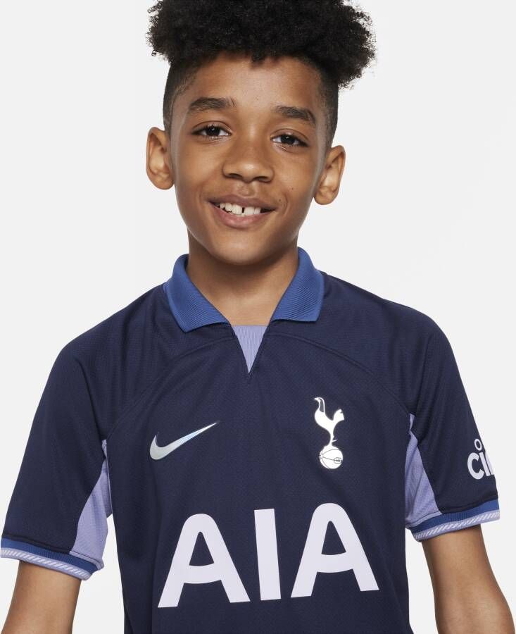 Nike Tottenham Hotspur 2023 24 Stadium Uit Dri-FIT voetbalshirt voor kids Blauw