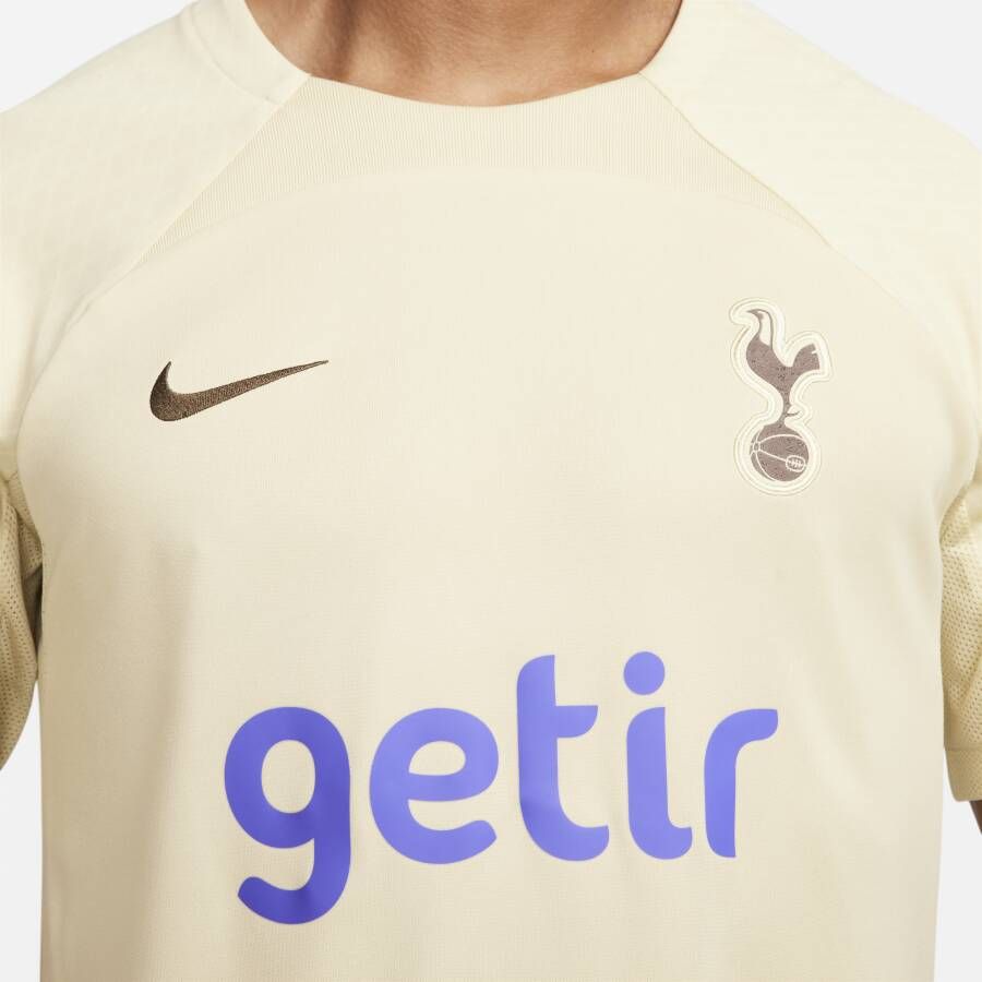 Nike Tottenham Hotspur Strike Derde Dri-FIT knit voetbaltop met korte mouwen voor heren Bruin