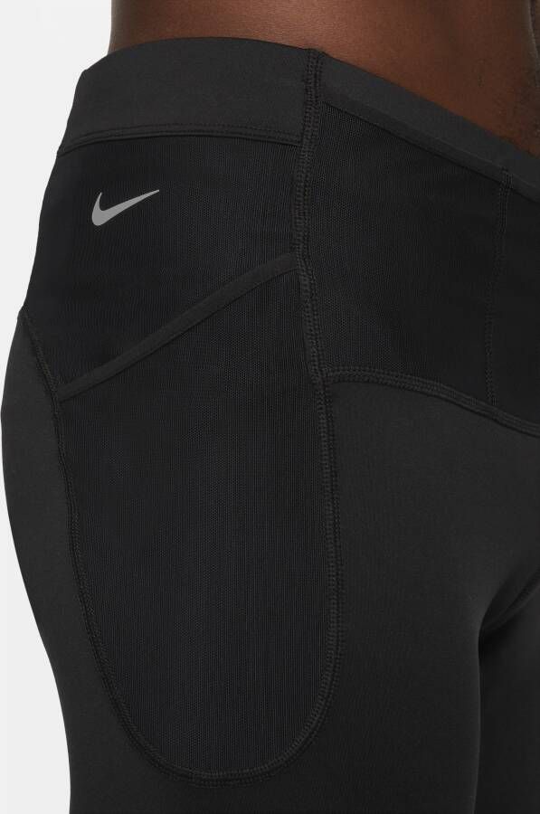 Nike Trail Lava Loops halflange hardlooptights met Dri-FIT voor heren Zwart
