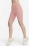 Nike Universa Bikershorts met hoge taille zakken en medium ondersteuning voor dames (20 cm) Roze - Thumbnail 3