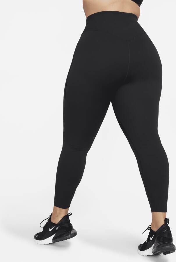 Nike Universa Lange legging met hoge taille zakken en medium ondersteuning voor dames (Plus Size) Zwart