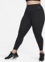 Nike Universa Lange legging met hoge taille zakken en medium ondersteuning voor dames (Plus Size) Zwart - Thumbnail 3