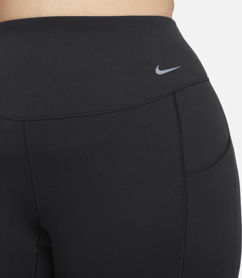 Nike Universa Lange legging met hoge taille zakken en medium ondersteuning voor dames (Plus Size) Zwart