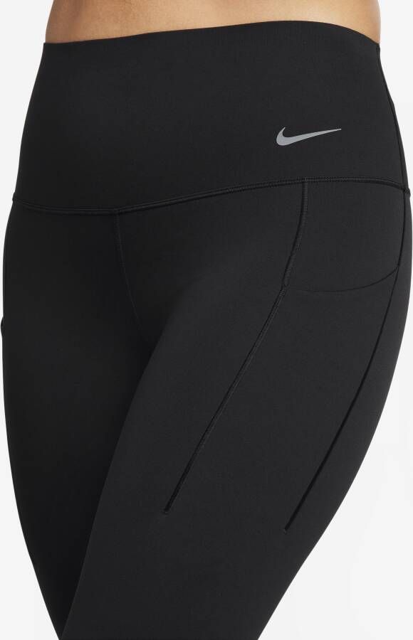 Nike Universa Lange legging met hoge taille zakken en medium ondersteuning voor dames Zwart