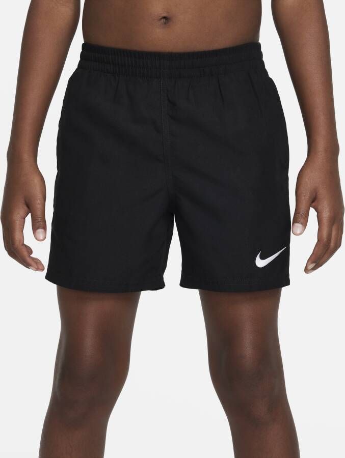 Nike Volley zwembroek voor jongens (10 cm) Zwart