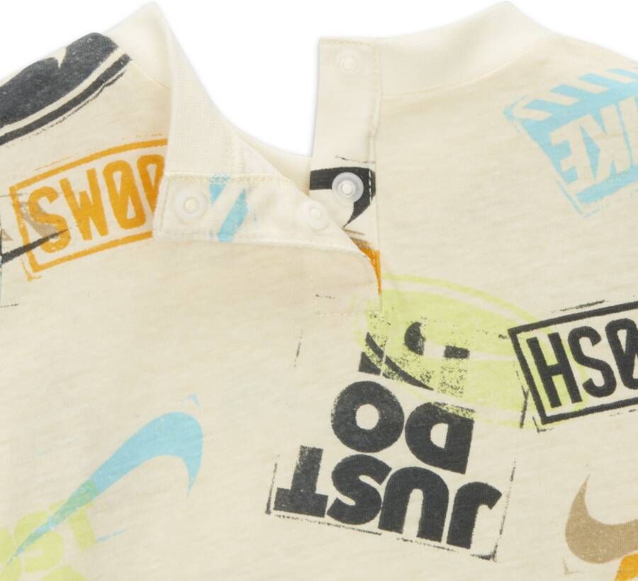 Nike Wild Air Printed Romper Rompertje voor baby's Wit