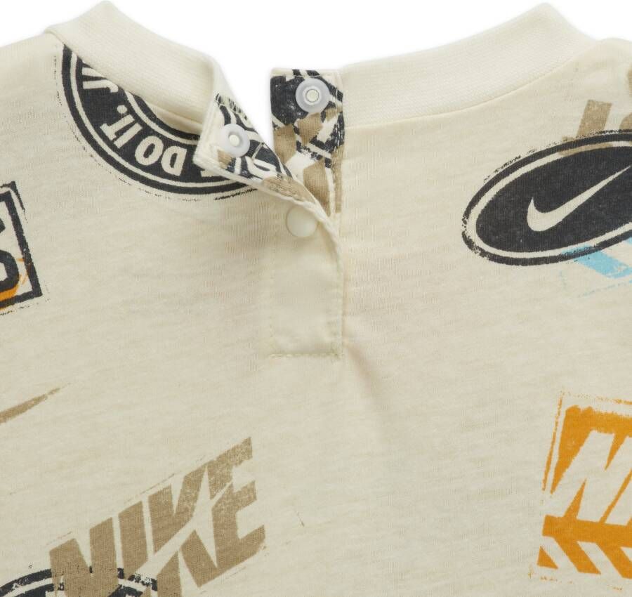 Nike Wild Air Printed Romper Rompertje voor baby's Wit