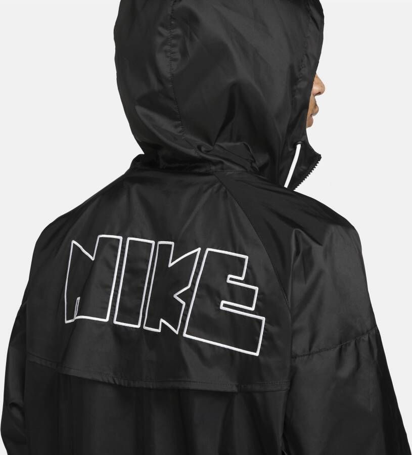 Nike Windrunner Geweven herenjack met voering Zwart