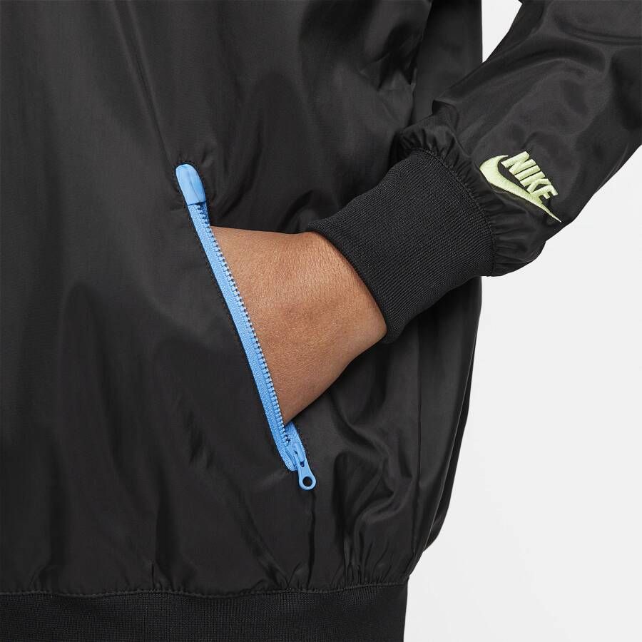 Nike Windrunner Geweven herenjack met voering Zwart