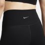 Nike Yoga Shorts (18 cm) met hoge taille voor dames Zwart - Thumbnail 5