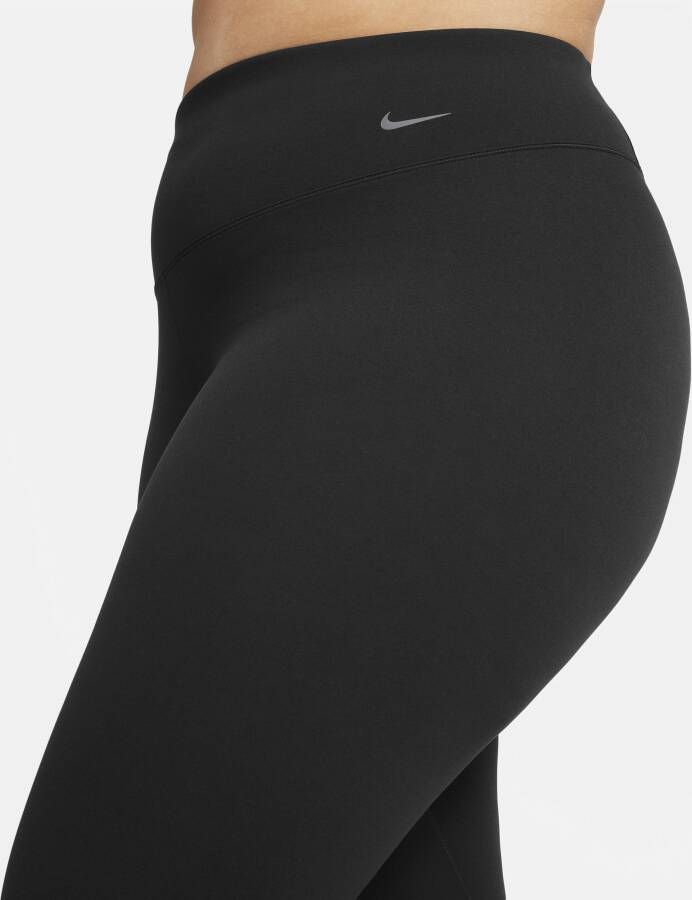Nike Zenvy 7 8-legging met iets ondersteunende hoge taille voor dames (Plus Size) Zwart - Foto 4