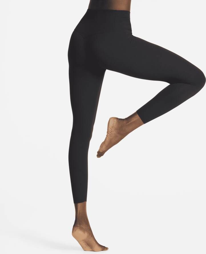 Nike Zenvy 7 8-legging met hoge taille voor dames Zwart - Foto 2