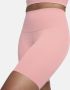 Nike Zenvy Bikeshorts met iets ondersteunende hoge taille voor dames (21 cm) Roze - Thumbnail 4