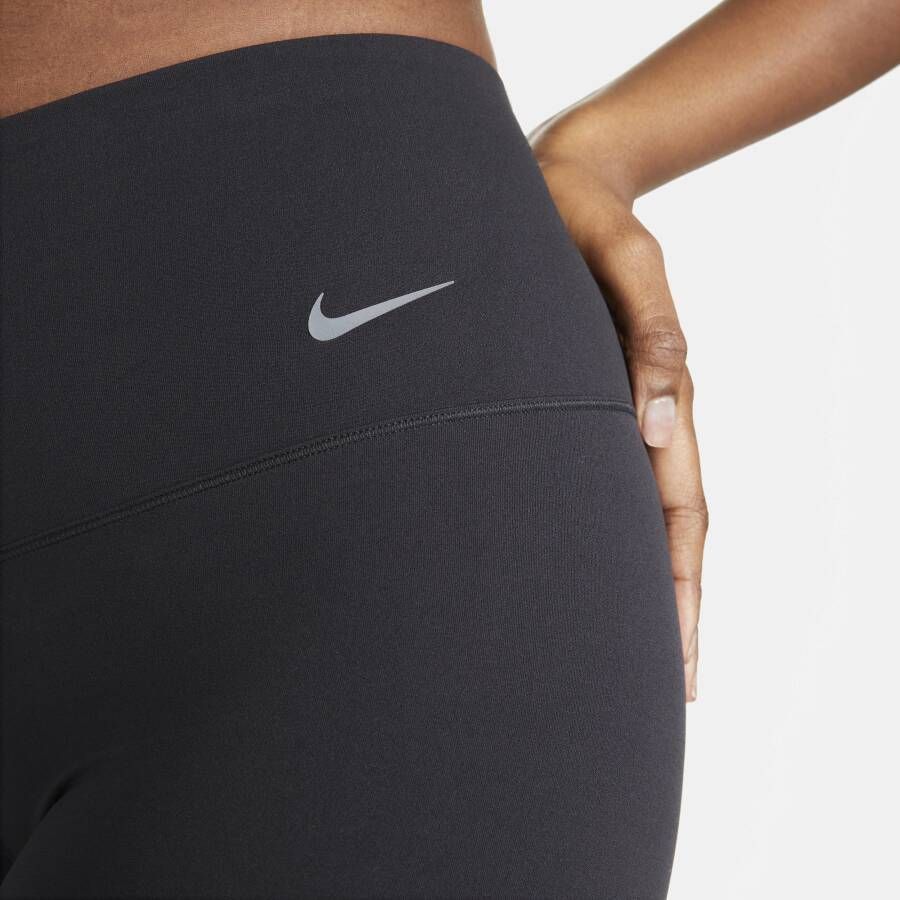 Nike Zenvy Bikeshorts met iets ondersteunende hoge taille voor dames (21 cm) Zwart - Foto 5
