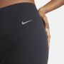 Nike Zenvy Bikeshorts met iets ondersteunende hoge taille voor dames (21 cm) Zwart - Thumbnail 5