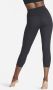 Nike Zenvy Kortere Legging met iets ondersteunende hoge taille voor dames Zwart - Thumbnail 2