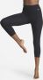 Nike Zenvy Kortere Legging met iets ondersteunende hoge taille voor dames Zwart - Thumbnail 3