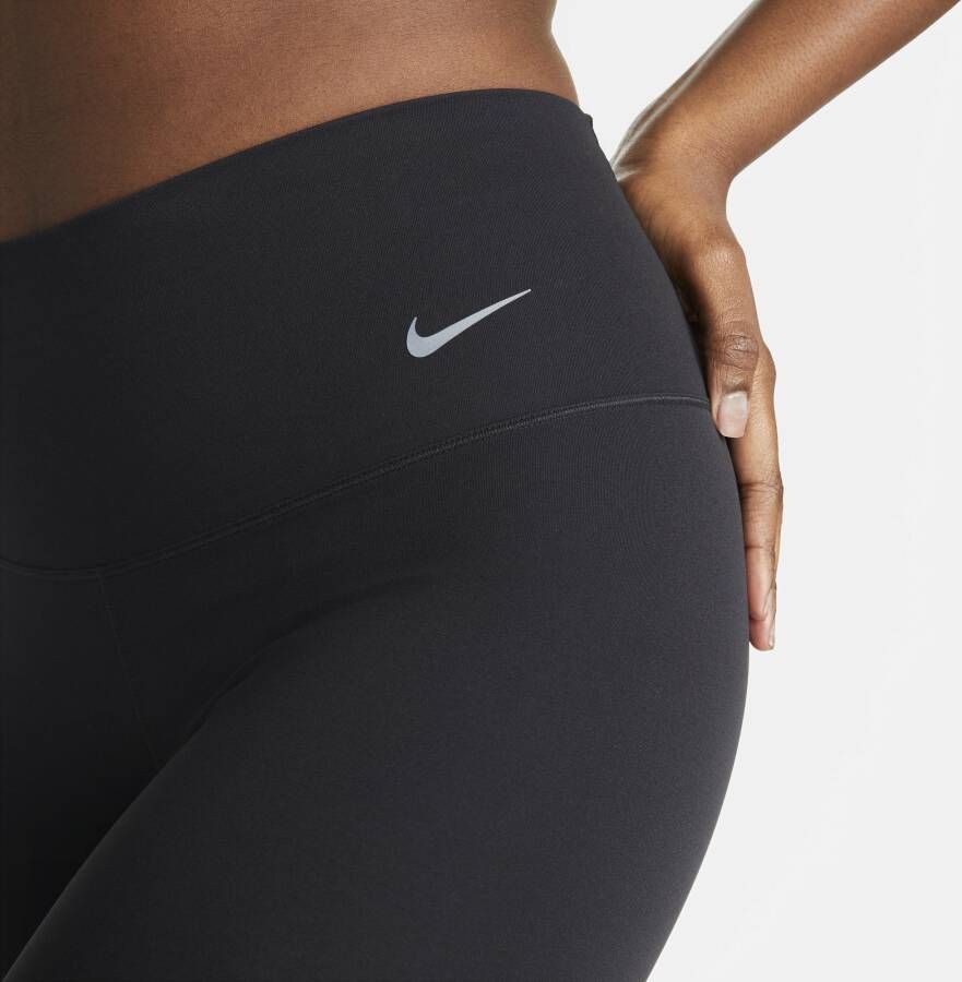 Nike Zenvy Kortere Legging met iets ondersteunende hoge taille voor dames Zwart