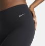 Nike Zenvy Kortere Legging met iets ondersteunende hoge taille voor dames Zwart - Thumbnail 5