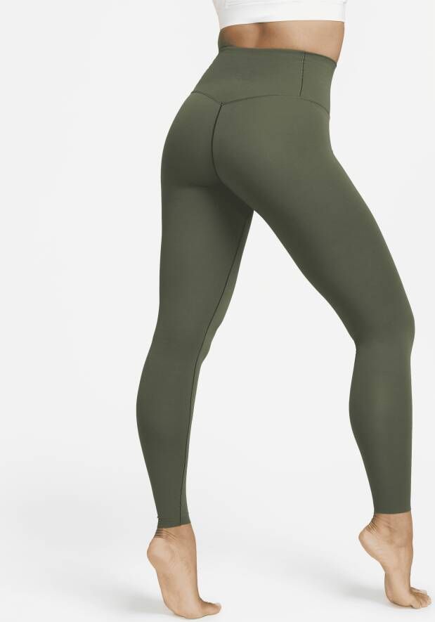 Nike Zenvy Legging met volledige lengte en iets ondersteunende hoge taille voor dames Groen