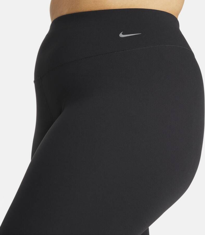 Nike Zenvy Legging met volledige lengte en iets ondersteunende hoge taille voor dames (Plus Size) Zwart