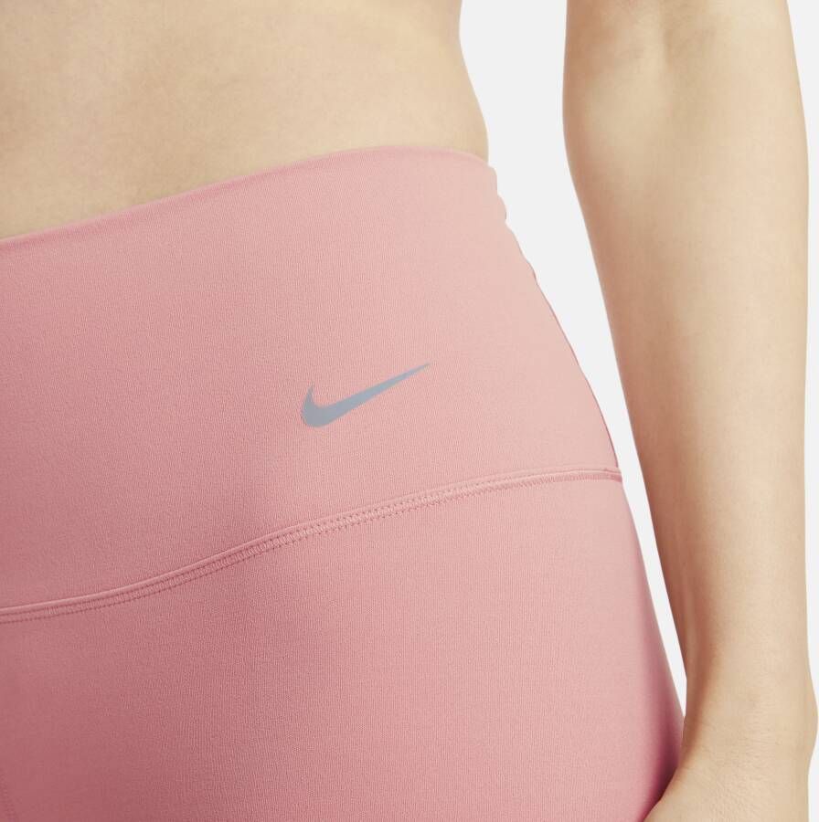 Nike Zenvy Legging met volledige lengte en iets ondersteunende hoge taille voor dames Roze