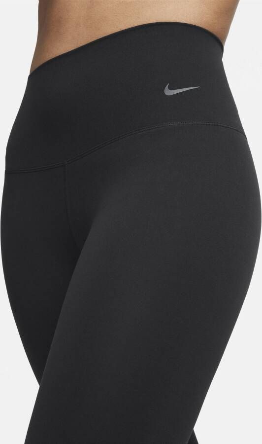 Nike Zenvy Legging met volledige lengte en iets ondersteunende hoge taille voor dames Zwart