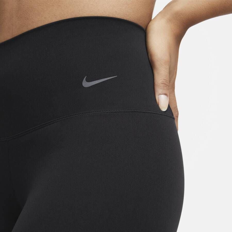 Nike Zenvy Legging met volledige lengte en iets ondersteunende hoge taille voor dames Zwart