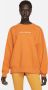 Jordan Air Sweatshirt met ronde hals voor dames Oranje - Thumbnail 1