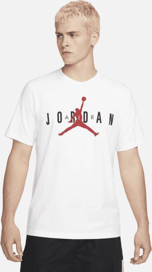 Jordan Air Wordmark T-shirt T-shirts Kleding white black gym red maat: XL beschikbare maaten:XL