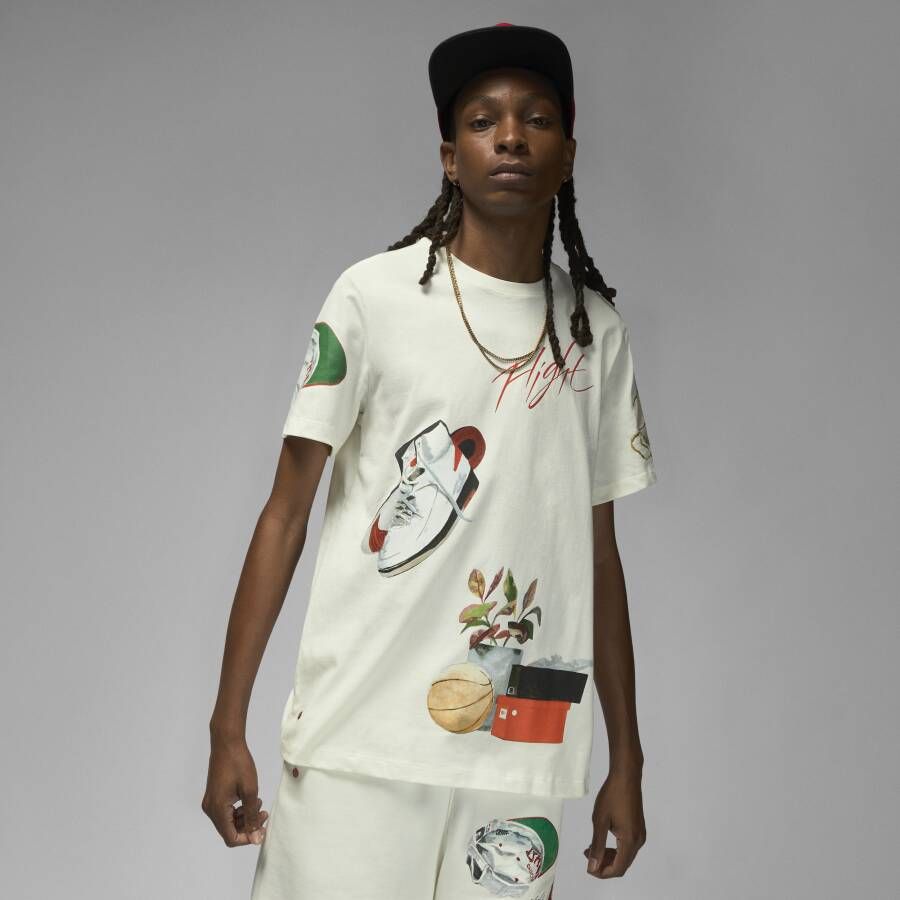Jordan Artist Series by Jacob Rochester T-shirt met graphic voor heren Wit