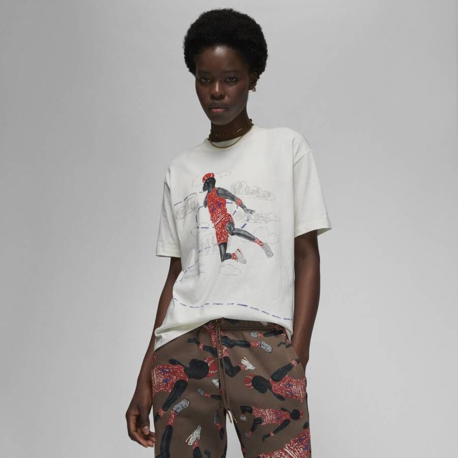 Jordan Artist Series by Parker Duncan T-shirt voor dames Wit