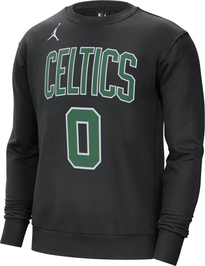 Jordan Boston Celtics Courtside Statement Edition NBA-sweatshirt van fleece voor heren Zwart