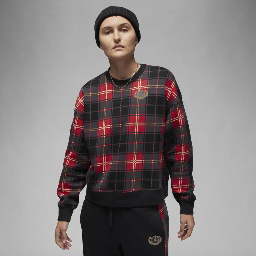 Jordan Brooklyn Fleece sweatshirt met ronde hals voor dames Rood