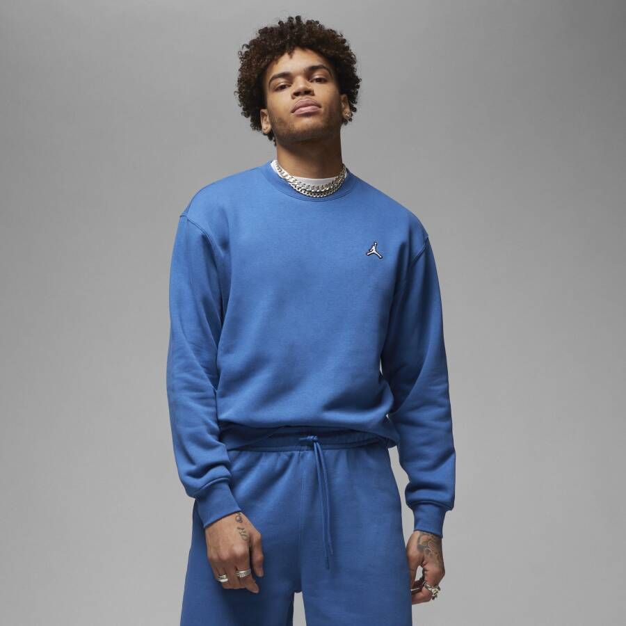 Jordan Brooklyn Fleece Sweatshirt met ronde hals voor heren Blauw