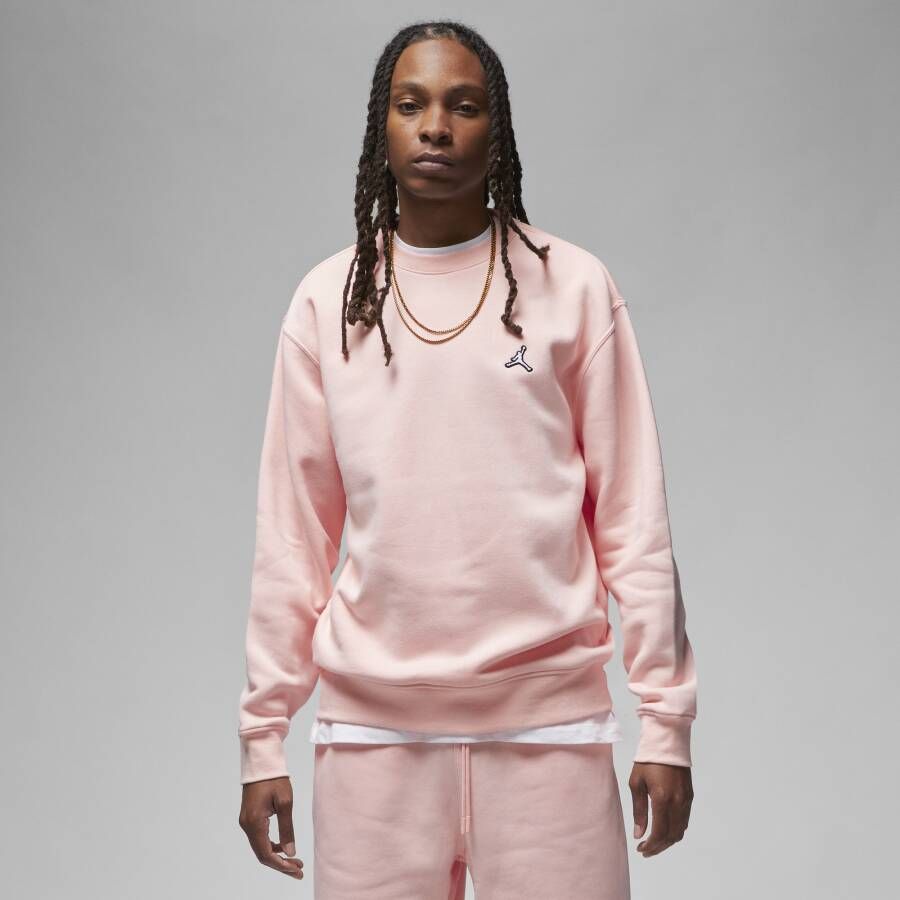 Jordan Brooklyn Fleece Sweatshirt met ronde hals voor heren Roze