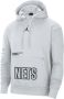 Jordan Brooklyn Nets Courtside Statement Edition NBA-fleecehoodie voor heren Grijs - Thumbnail 1