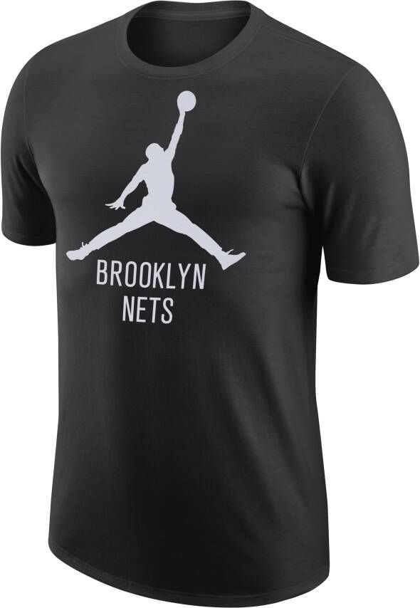Jordan Brooklyn Nets Essential NBA-herenshirt Zwart