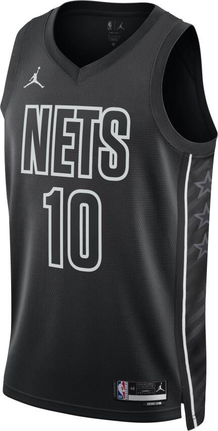 Jordan Brooklyn Nets Statement Edition Swingman Dri-FIT NBA-jersey voor heren Zwart