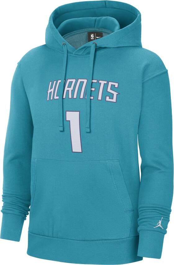 Jordan Charlotte Hornets Essential NBA-fleecehoodie voor heren Blauw