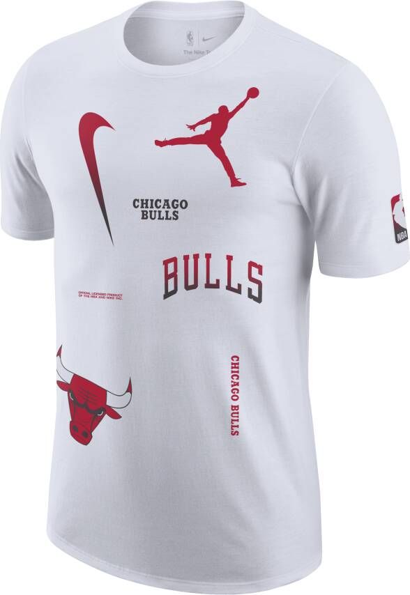 Jordan Chicago Bulls Courtside Statement Edition Max90 NBA-herenshirt Wit