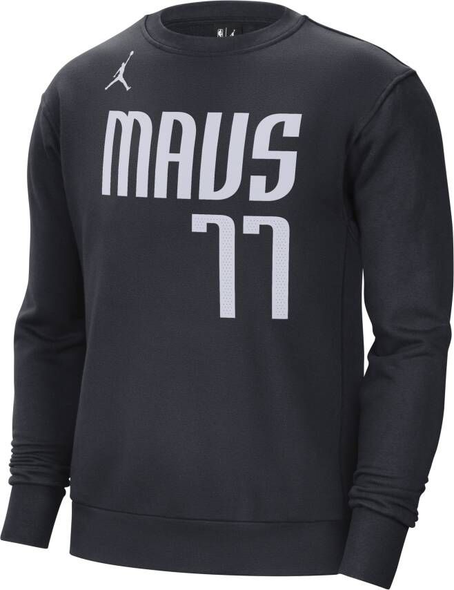 Jordan Dallas Mavericks Courtside Statement Edition NBA-sweatshirt van fleece voor heren Blauw