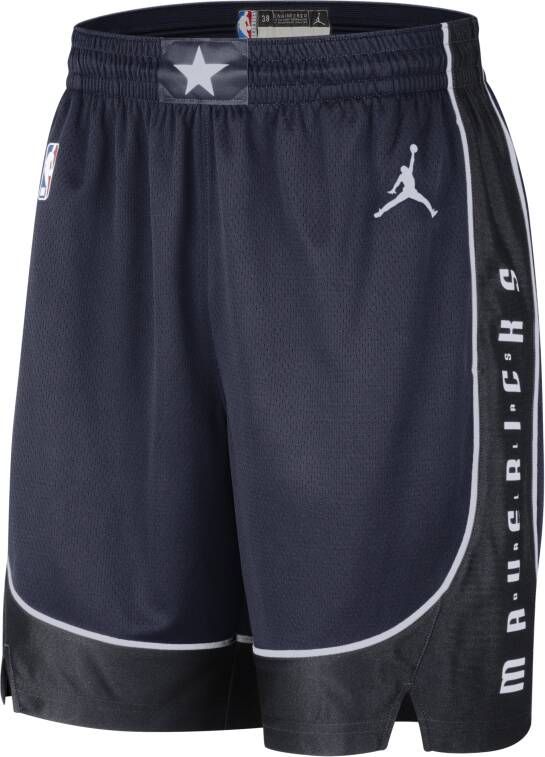 Jordan Dallas Mavericks Statement Edition Swingman Dri-FIT NBA-basketbalshorts voor heren Blauw