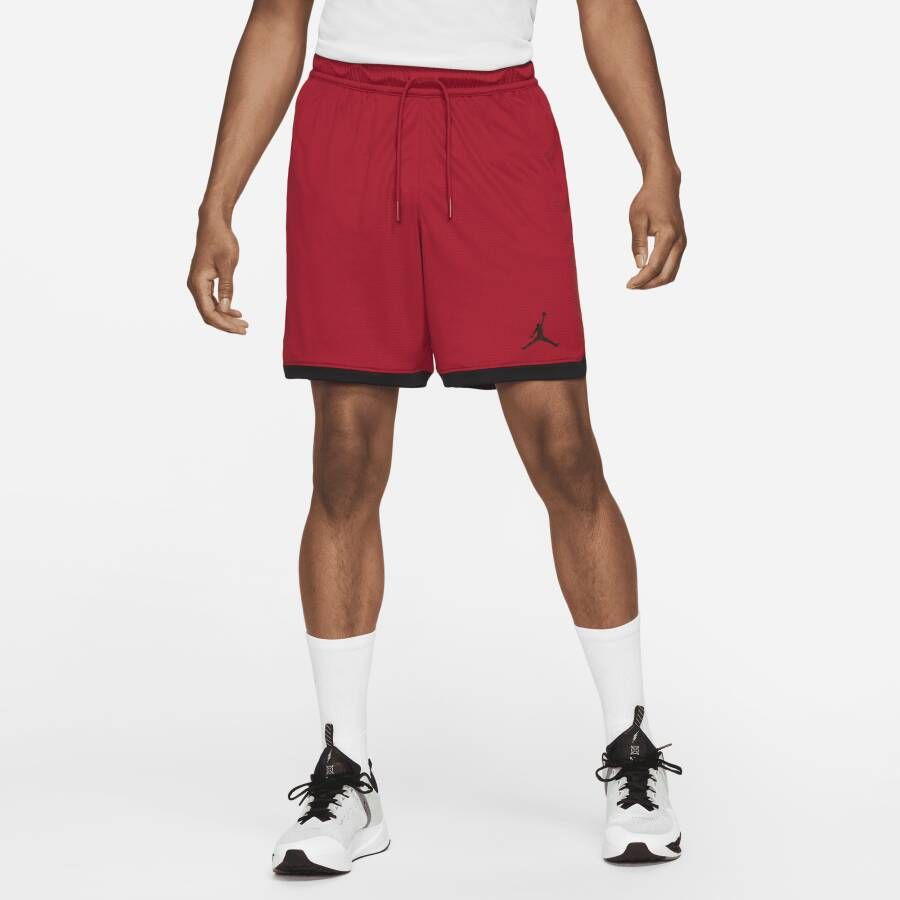 Jordan Air Knit Basketbalshorts Rood Zwart Red Heren