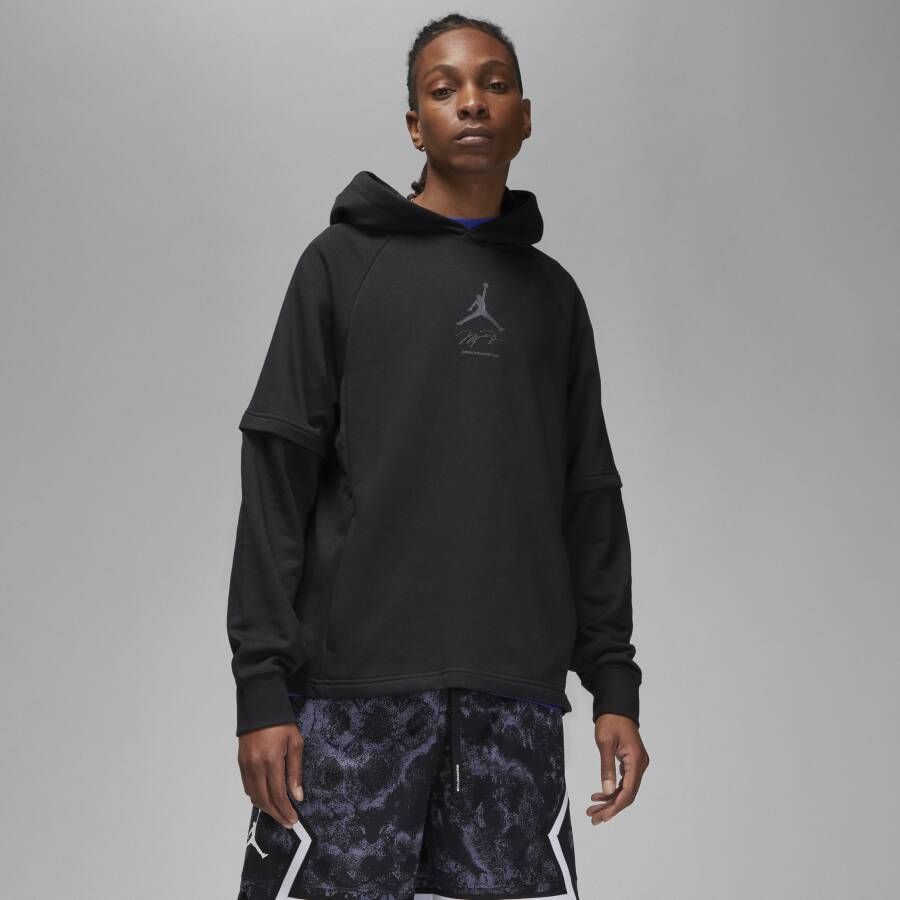 Jordan Dri-FIT Sport Breakfast Club Fleecehoodie met graphic voor heren Zwart